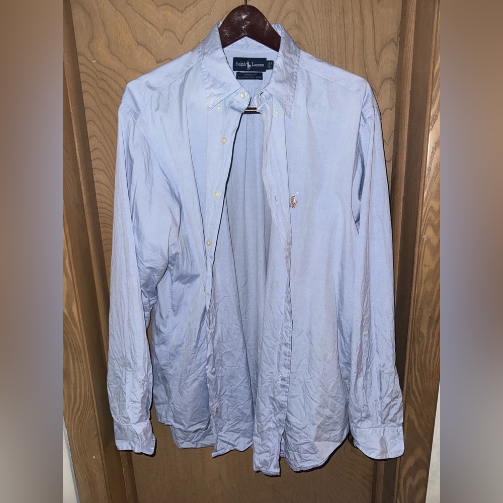 Ralph Lauren Blue Oxford Cloth Button Down Shirt